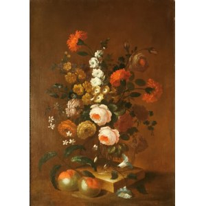 Nicolas BAUDESSON (1611-1680) - przypisywany, Kwiaty w szklanym wazonie