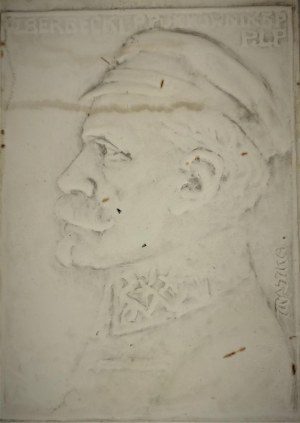 Jan RASZKA (1871-1945), Plakieta z portretem Leona Berbeckiego