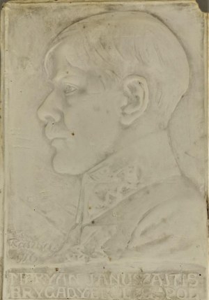 Jan RASZKA (1871-1945), Plakieta z portretem Mariana Januszajtisa