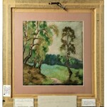 Tadeusz KANTOR (1915-1990), Widok na Wawel / Pejzaż - obraz dwustronny, ok. 1935