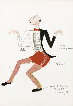 Marian BOGUSZ (1920-1980), Projekt kostiumu Murat do spektaklu Czupurek wg Benedykta Hertza, 1958