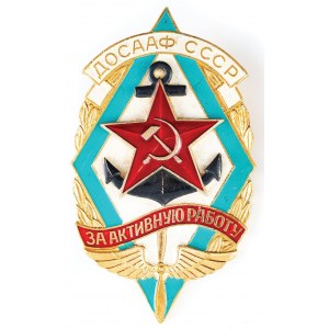 Odznaka za Aktywną Pracę, Dobrowolne Towarzystwo Pomocy dla Wojska, Lotnictwa i Marynarki Wojennej, ZSRR