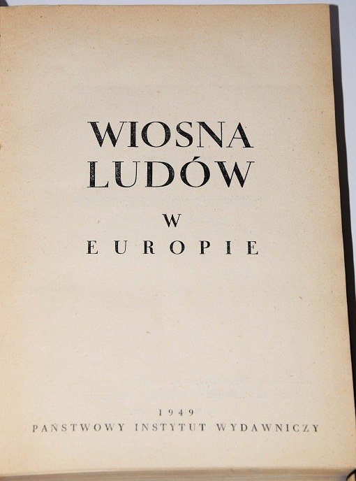 Wiosna Ludow Na Ziemiach Polskich WIOSNA LUDÓW NA ZIEMIACH POLSKICH, 1-2. - Aukcja internetowa