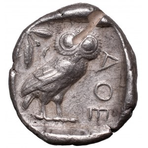 Grecja, Attyka, Ateny, Tetradrachma c. 440-404 pne - Sówka