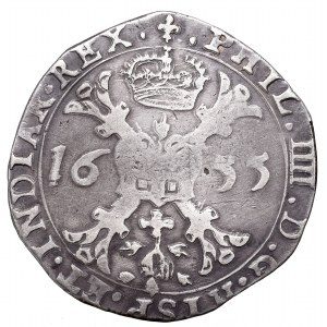 Spanish Netherlands, Flandres, Philip IV, Patagon 1655
