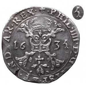 Netherlands, Flandres, Patagon 1635 - date overstriked
