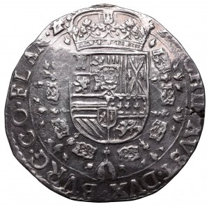 Niderlandy, Flandria, Patagon 1634/5 - przebitka daty