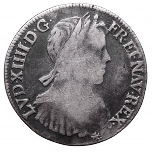 Francja, Ludwik XIV, 1/2 ecu 1660, Bayonne