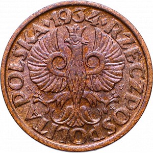 II Republic of Poland, 1 groschen 1934