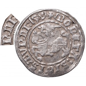 Sigismund I the Old, Halfgroat 1509, Vilnius - overstrike SIGISMVNC/DI