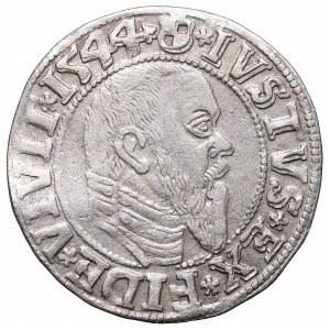 Prusy Książęce, Albrecht Hohenzollern, Grosz 1544, Królewiec - BRAИ