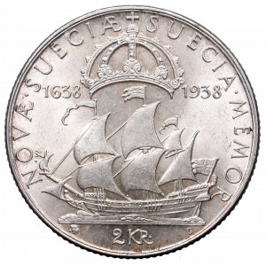 Szwecja, 2 korony 1938