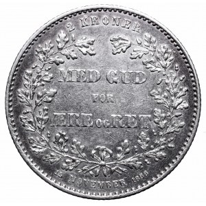 Dania, 2 korony 1888