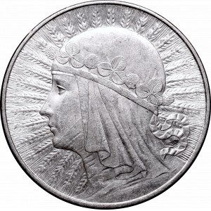 II Rzeczpospolita, 10 złotych 1932 Głowa kobiety