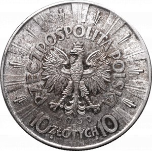 II Republic of Poland, 10 zloty 19379 Pilsudski