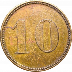 Germany, 10 pfennig schlachtmarke