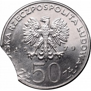 Peoples Republic of Poland, 50 zloty 1979 Misico - mint error
