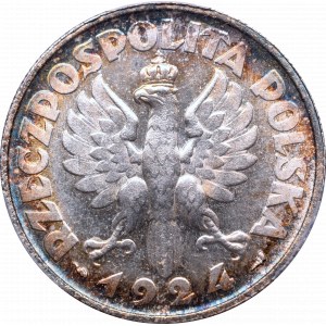 II Republic of Poland, 2 zloty 1924, Paris - PCGS UNC Detail