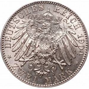 Niemcy, Saksonia, 2 marki 1904