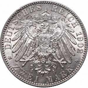 Niemcy, Saksonia, 2 marki 1902