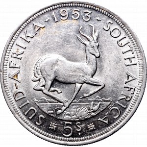 South Africa, 5 shillings 1953