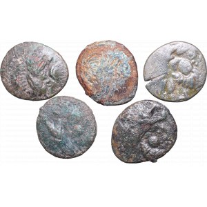 Danubian celts, Lot of AE-tetraDrachms Kugelwange type