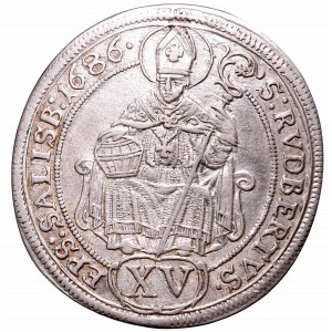 Austria, Salzburg Bishopic of, 15 kreuzer 1686