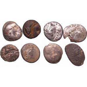 Danubian celts, Lot of AR-Drachms Kugelwange type