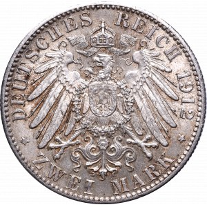 Germany, Saxony, 2 mark 1912