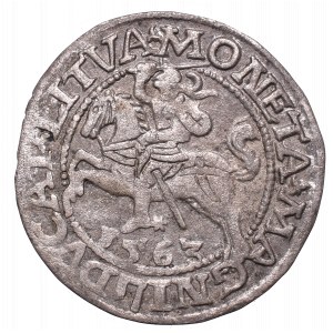 Zygmunt II August, Półgrosz 1563, Wilno - Topór L/LITVA