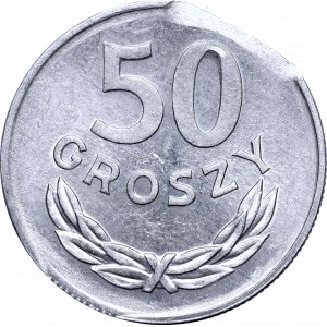 Peoples Republic of Poland, 50 groschen 1978 mint error