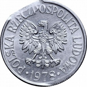 Peoples Republic of Poland, 50 groschen 1978 mint error