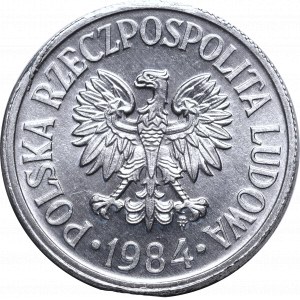 Peoples Republic of Poland, 50 groschen 1984 mint error