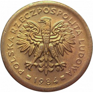 PRL, 2 złote 1984 - destrukt