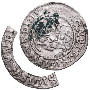 Zygmunt I Stary, Półgrosz 1523, Wilno - nieopisana przebitka SIGISV/MN/VNDI