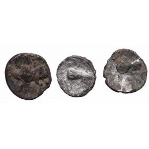 Celtic coinage, Lot of AR-Drachm Kugelwange type