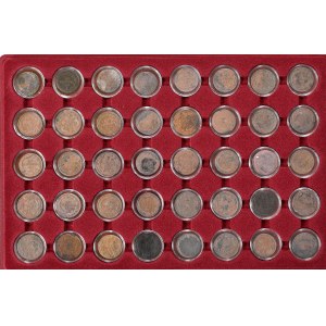 Austria i Czechy, Zestaw monet miedzianych (107 egz)