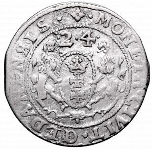 Sigismund III, 18 groschen 1624, Danzig - date overstriked