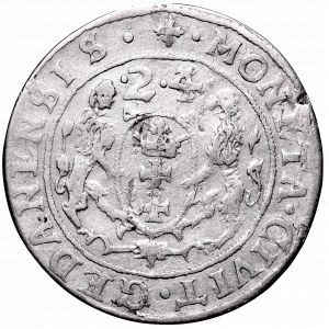 Sigismund III, 18 groschen 1624, Danzig - date overstriked