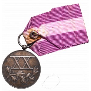 II RP, Medal Za długoletnią służbę XX lat z nadaniem 1938 Kraków PKP