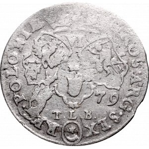 Jan III Sobieski, Szóstak 1679 Bydgoszcz - TLB na rewersie, niskie inicjały