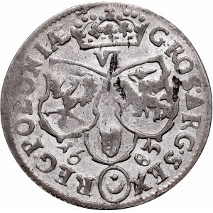 Jan III Sobieski, Szóstak 1683, Bydgoszcz - herb Leliwa korona z 8 klejnotami na kabłąkach