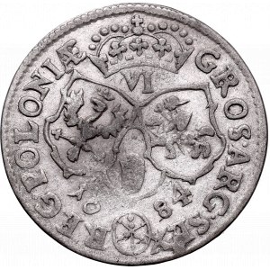 Jan III Sobieski, Szóstak 1684, Bydgoszcz - wąska głowa/korona o 10 klejnotach na kabłąkach