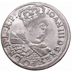 Jan III Sobieski, Szóstak 1684, Kraków - przebitka nominału I/VV/I