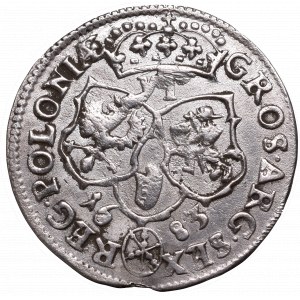 Jan III Sobieski, Szóstak 1683, Bydgoszcz - herb Jelita/podwójny rękaw