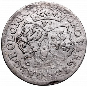 Jan III Sobieski, Szóstak 1684, Bydgoszcz - korona o 9 klejnotach na kabłąkach