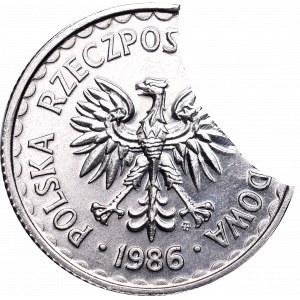 Peoples Republic of Poland, 1 zloty 1986 - mint error