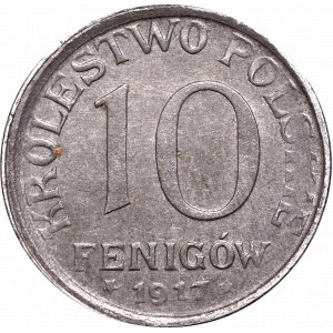 Kingdom of Poland, 10 pfennig 1917