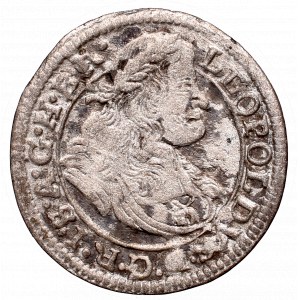 Schlesien under Habsburg, Leopold, 1 kreuzer 1661 SHS, Breslau