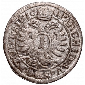 Schlesien under Habsburg, Leopold, 1 kreuzer 1661 SHS, Breslau